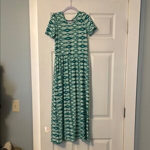 Dot Dot Smile Green Sundress with Peter Pan Collar
